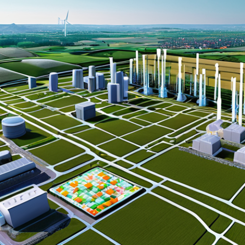 Home 19 **
A vibrant, interconnected network of sensors (IoT) spread across a cityscape, industrial complex, and farmland. Data streams flow from these sensors to a central digital screen displaying real-time data visualizations (graphs, charts, maps). Focus on the sense of connectivity and data flow.
**