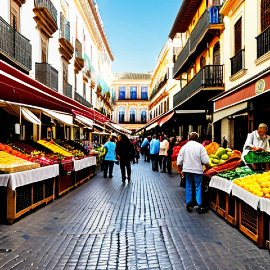 디지털 트윈을 통한 공급망 최적화 - **

"A bustling marketplace in Seville, Spain. Vendors in traditional attire are selling fresh produ...