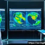 디지털 트윈 기술의 도입 이유와 효과 - **Prompt:** A highly detailed, realistic depiction of an advanced manufacturing facility in Spain. T...