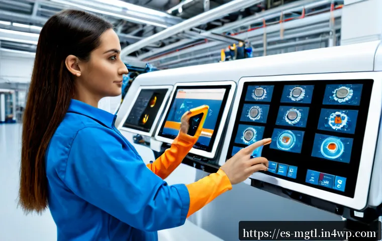 디지털 트윈의 성공적인 적용을 위한 프레임워크 - Photorealistic Spanish manufacturing engineer in a modern Barcelona smart factory, wearing clean saf...